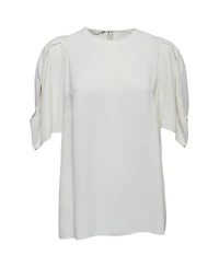 Pre-Owned Stella Mccartney Women's Crepe Slit Sleeve Detail Blouse
