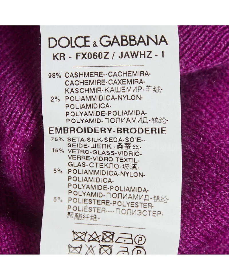 Pre-Owned Dolce & Gabbana Women's Floral Applique Sweater