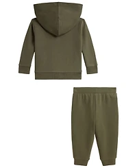 Polo Ralph Lauren Baby Boys' Logo Fleece Full-Zip Hoodie and Pants, 2-Piece Set