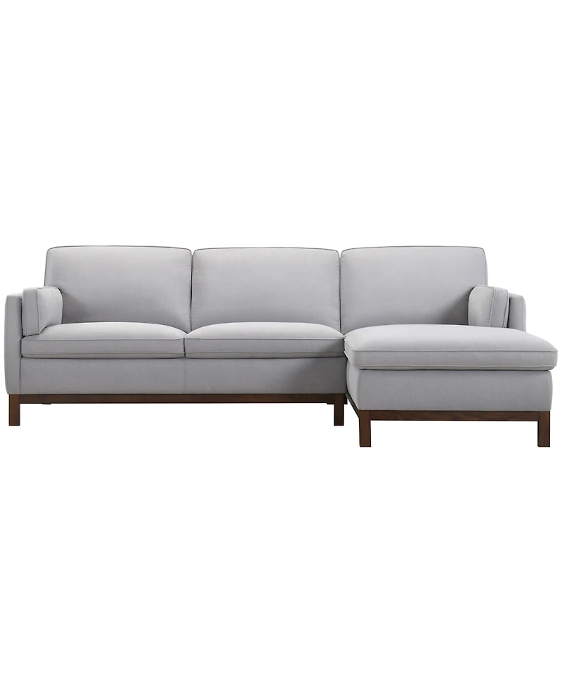 Virton 2-Piece Fabric Chaise Sectional Sofa
