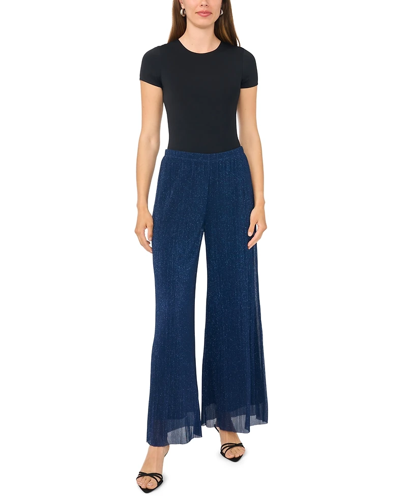 Msk Petite Pull-on Wide-Leg Pants
