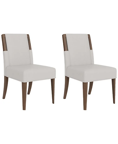 Amelie -Piece Wood Upholstered Dining Chair Set