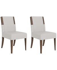 Amelie -Piece Wood Upholstered Dining Chair Set