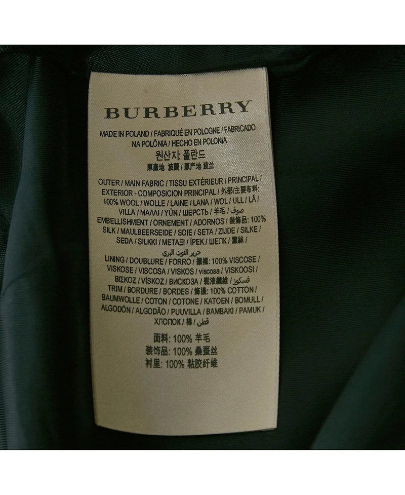 Pre-Owned Burberry Women's Brand Logo Jacquard Trousers