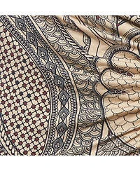 Pre-Owned Roberto Cavalli Women's Printed Knit Draped Overlay Detail Pants