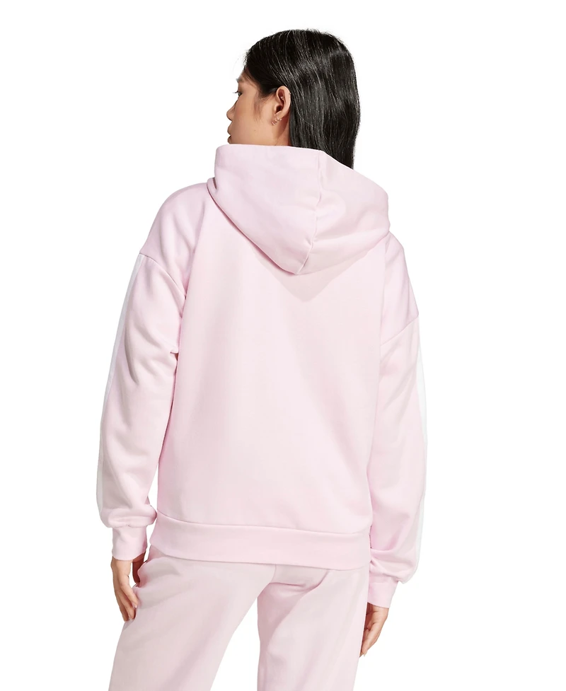 adidas Women's 3-Stripe Fleece Full Zip Hoodie