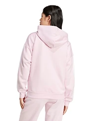 adidas Women's 3-Stripe Fleece Full Zip Hoodie