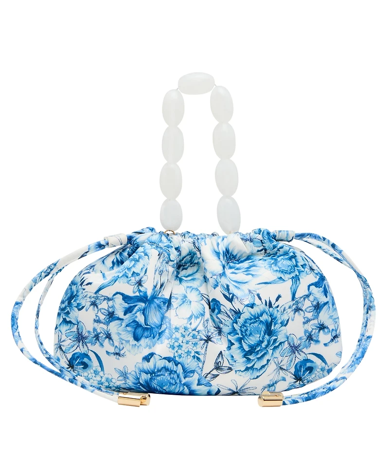 Betsey Johnson Drawstring Small Pouch Crossbody Handbag