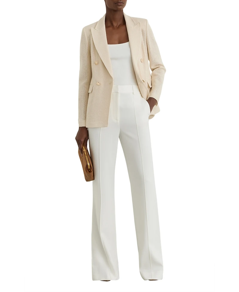 Reiss Women's Wide-Leg Seam-Detail Trousers