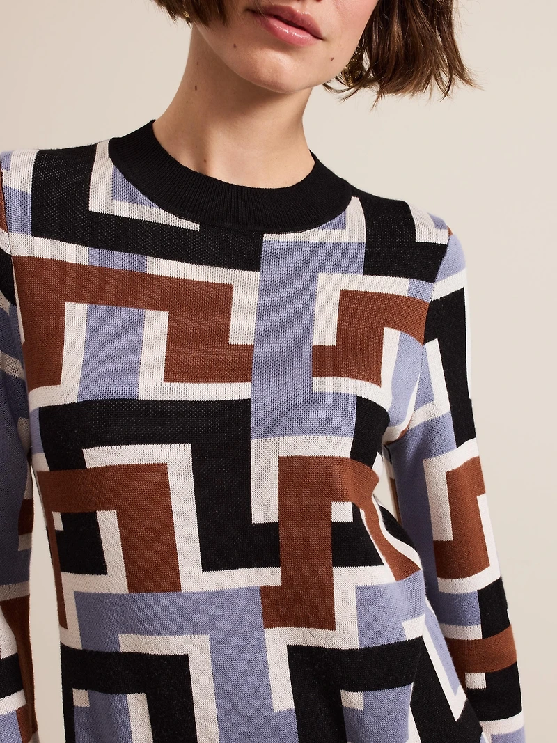 Phase Eight Women's Brianna Crew Neck Knitted Dress