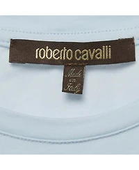 Pre-Owned Roberto Cavalli Women's Graphic Print Jersey Crew Neck T-Shirt