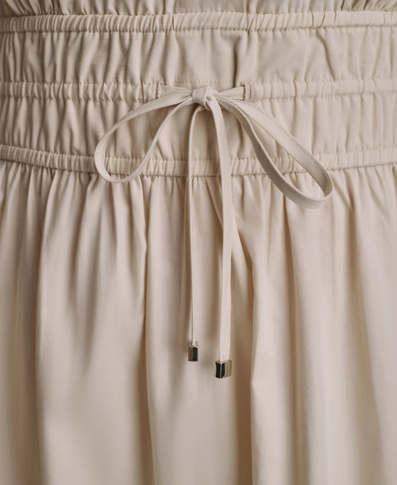 Dkny Plus Short-Sleeve Smocked Shirt Dress
