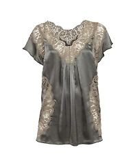 Pre-Owned Dolce & Gabbana Women's Lace Detail Blouse