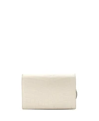 Pre-Owned Saint Laurent Uptown Chain Wallet Embossed Leather