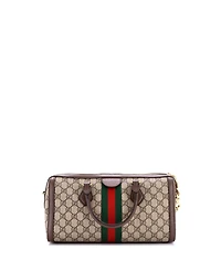 Pre-Owned Gucci Medium Ophidia Convertible Boston Bag Gg Coated Canvas