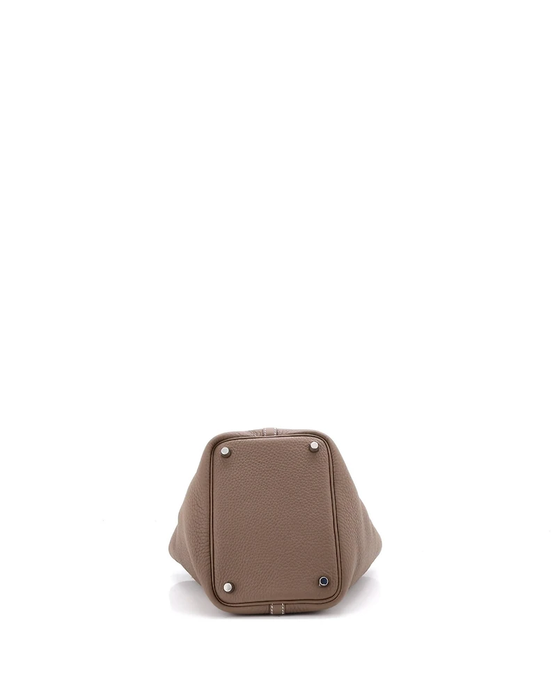 Pre-Owned Hermes Pm Monochrome Picotin Lock Bag Clemence