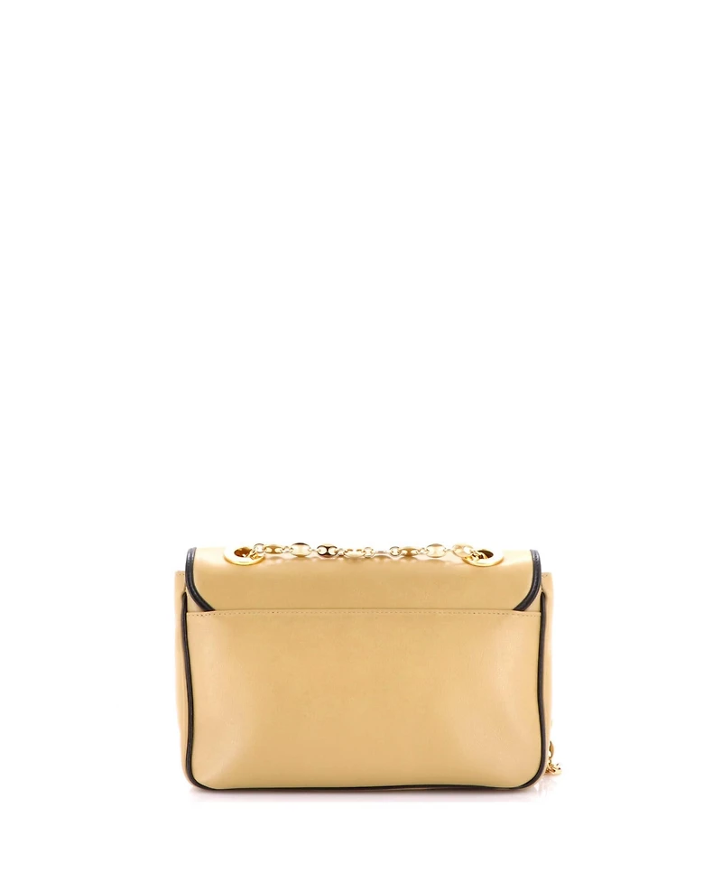 Pre-Owned Gucci Small Marina Chain Flap Bag Leather