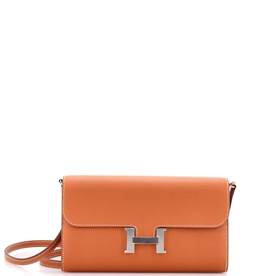 Pre-Owned HERMES Constance To Go Wallet Evercolor
