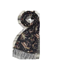 Fable England Women's Wonderland Toile Tassel Scarf