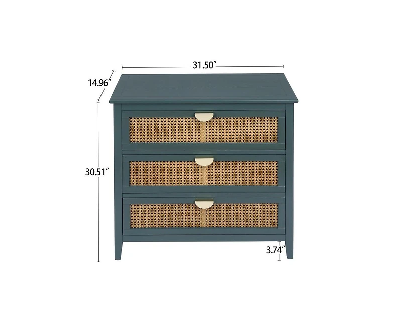sumyeg Storage Cabinet with 3 Drawer