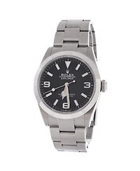 Pre-Owned Rolex Oyster Perpetual Explorer Automatic Watch in Stainless Steel 40mm