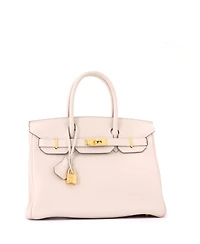 Pre-Owned HERMES Birkin 30 Handbag Light Togo with Gold Hardware
