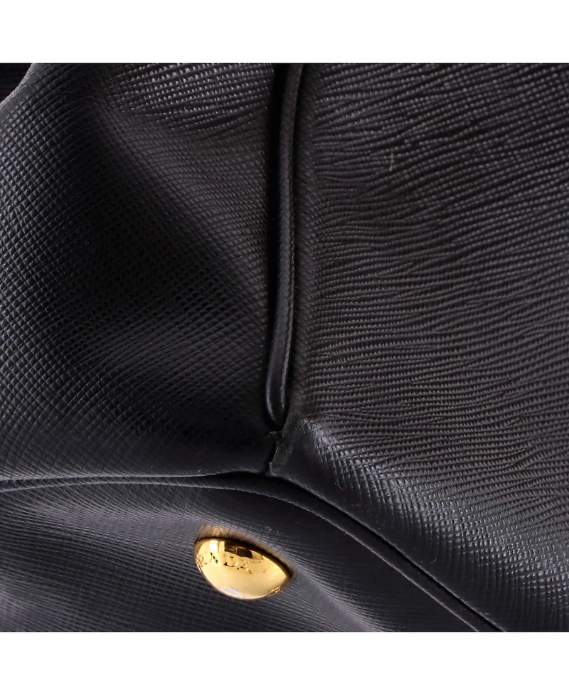 Pre-Owned Prada Large Double Zip Lux Tote Saffiano Leather