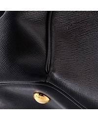 Pre-Owned Prada Large Double Zip Lux Tote Saffiano Leather