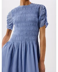 Whistles Women's Avery Smocked Midi Dress