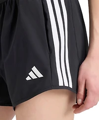 adidas Women's Pacer Workout Flex 3-Stripes Training Shorts