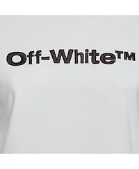 Pre-Owned Off-White Women's Logo Embroidered Crop T-Shirt