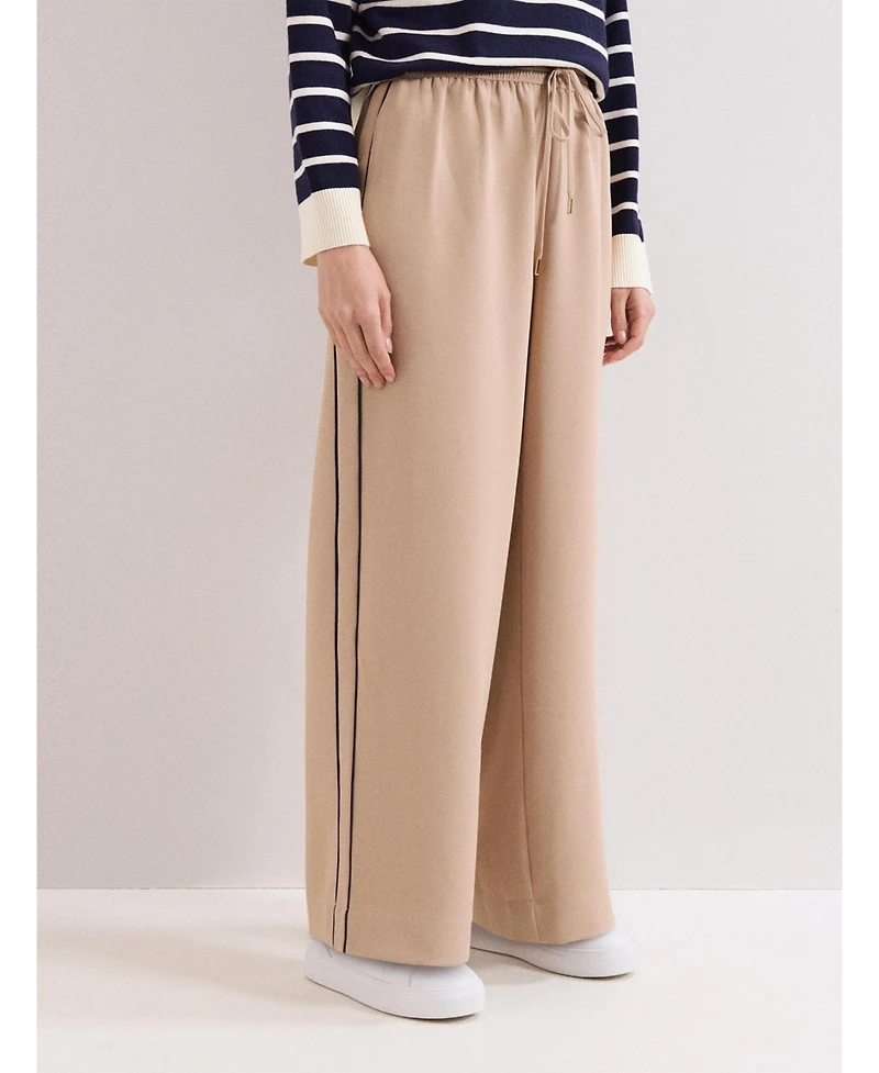 Phase Eight Women's Wide Leg Stripe Detail Skye Trousers