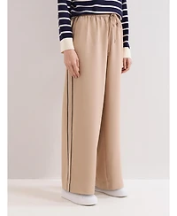 Phase Eight Women's Wide Leg Stripe Detail Skye Trousers