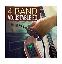 Pyle 6-String Electric Acoustic Guitar - Guitar with Digital Tuner & Accessory Kit