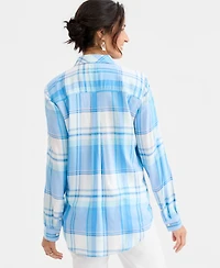 Style & Co Women's Plaid Perfect Shirt, Macy's Exclusive