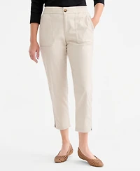 Style & Co Women's Side Zip Cropped Tapered Pants, Macy's Exclusive