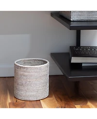 Artifacts Rattan Round Waste Basket