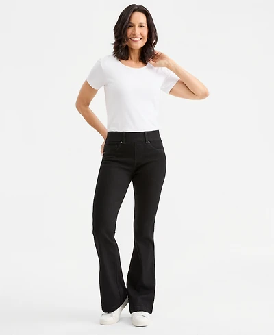 Style & Co Women's Shaping Pull-On Bootcut Jeans, Macy's Exclusive