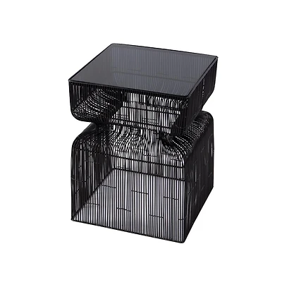 Butler Specialty Ivar Square Stainless Steel Modern End Table