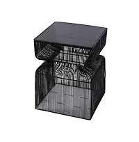 Butler Specialty Ivar Square Stainless Steel Modern End Table