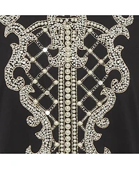 Pre-Owned Balmain Women's Pearl Embellished Jersey T-Shirt