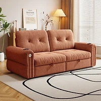 Streamdale Furniture 77" Convertible Sofa Bed, Sheneyron Fabric