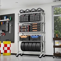 Streamdale Furniture 5-Shelf Heavy Duty Wire Storage Shelving Unit