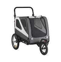 Ruie 2 in 1 Pet Bike Trailer and Stroller Cart for Small Large Dogs up to 100 lbs