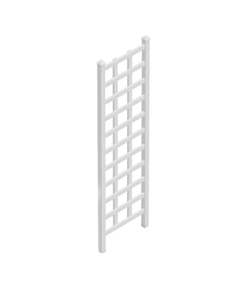 Dura-Trel Elmwood 22 x 75 Inch Pvc Vinyl Outdoor Garden Patio Trellis, White