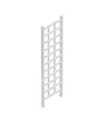 Dura-Trel Elmwood 22 x 75 Inch Pvc Vinyl Outdoor Garden Patio Trellis, White