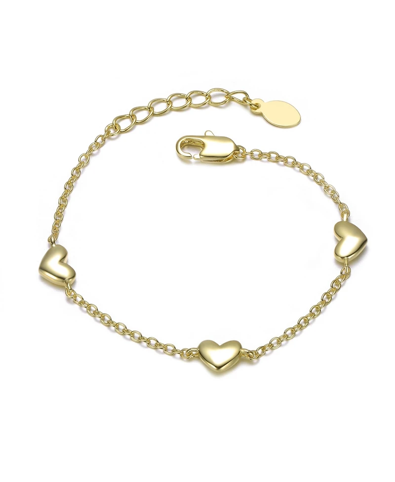 GiGiGirl 14K Gold Plated Station Bracelet 2-Piece Set