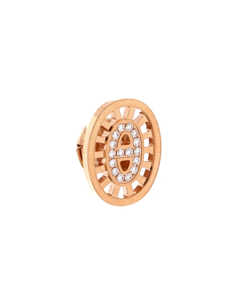Pre-Owned HERMES Chaine D'Ancre Divine Stud Earrings