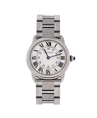 Pre-Owned Cartier Ronde Solo de Cartier Quartz Watch in Stainless Steel 29mm
