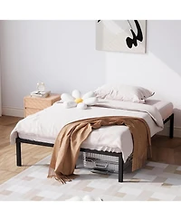 gaomon 10 Inch Bed Frames Heavy Duty Metal Platform Bed with Under Bed Storage, Sturdy Steel Slat Support, No Box Spring Needed